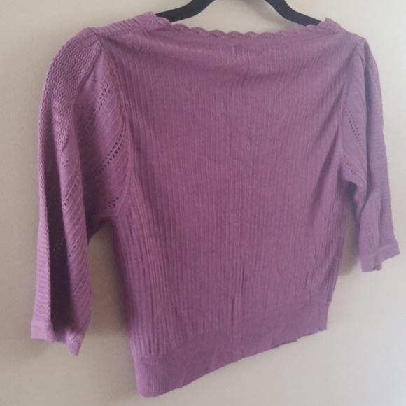 RW&CO. Purple Cardigan, Small - Picture 3 of 13